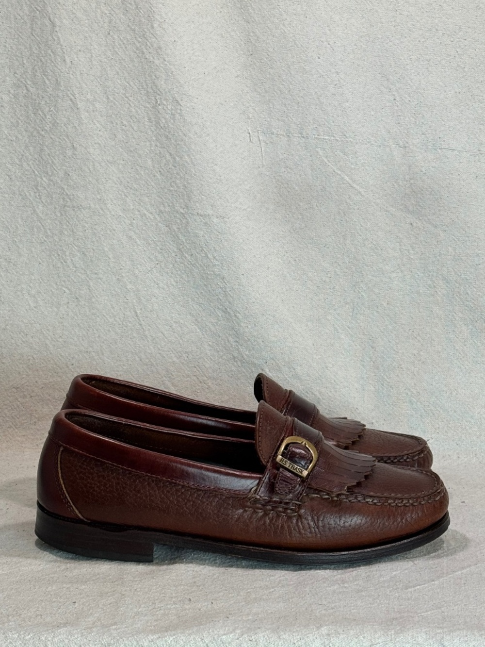 H.S. Trask Kiltie Buckle Strap Loafers Mens Size 9.5M - Picture 3 of 15